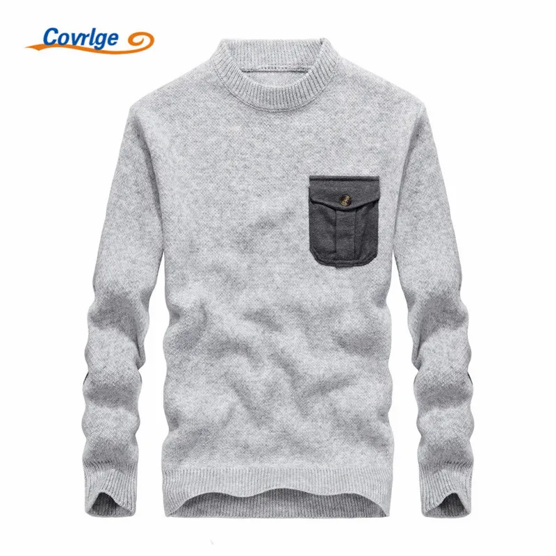 Covrlge 2017 font b Men s b font font b Sweaters b font Solid Color Semi