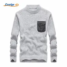 Covrlge 2017 font b Men s b font font b Sweaters b font Solid Color Semi