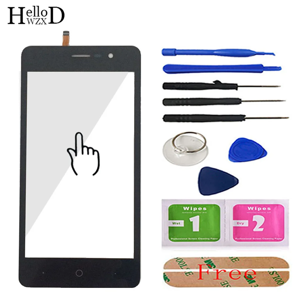 5.0'' Mobile Touch Screen For Doogee X10 Touch Screen Glass Tested Front Glass Digitizer Panel Lens Sensor Tools Free Adhesive