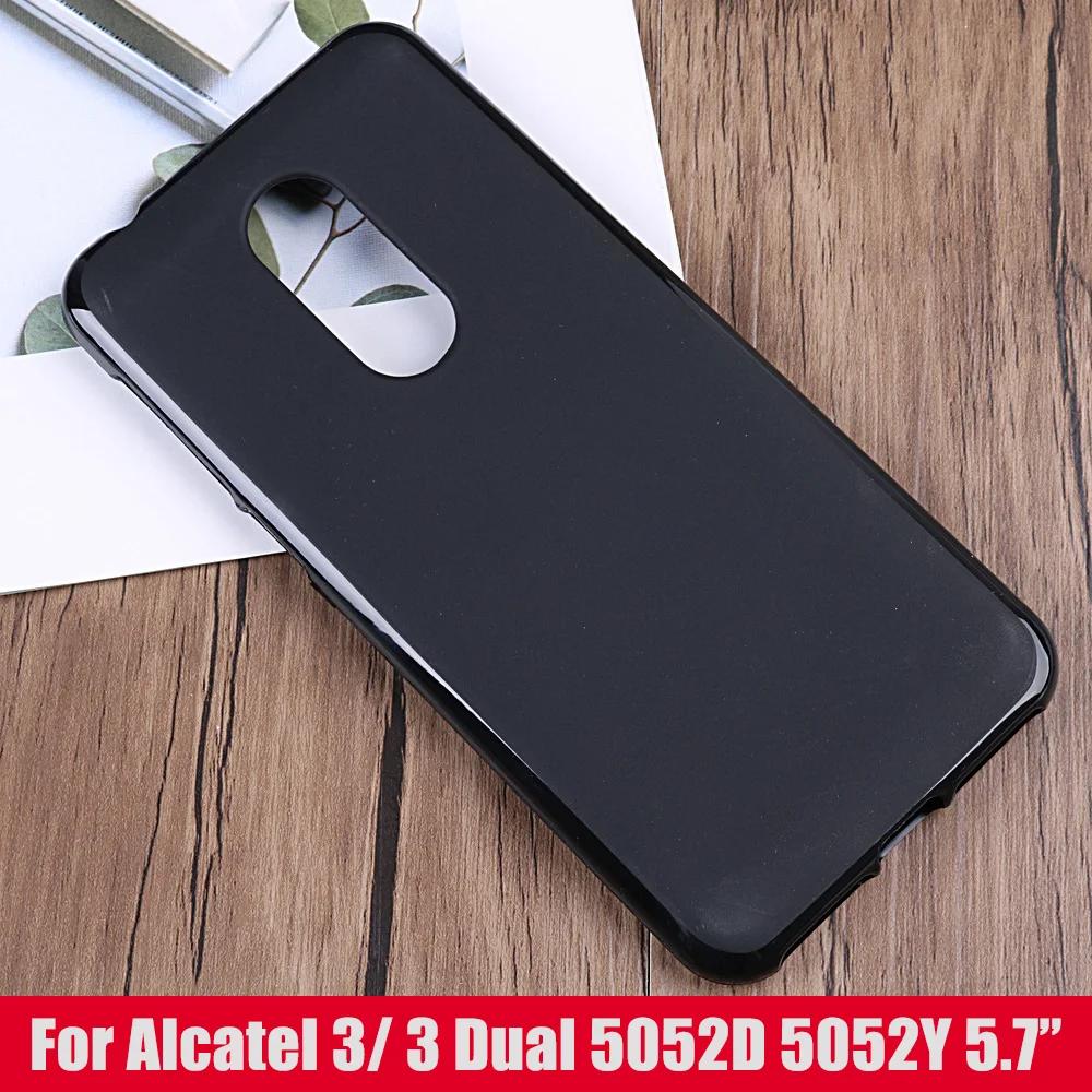 KALC1303B_1_Soft Silicone Case for Alcatel 3 5052D 5052Y 5.7 inch