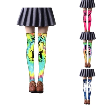 

Flag Printed Women's Over-knee Stockings Printing Thigh High Long Stockings Cosplay Anime Kawaii Cute Sweet Gifts 5SW19