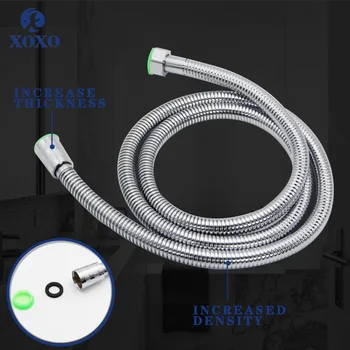 

XOXO 1.5m Stainless Steel Shower Hose Soft Shower increase thickness increased densityBathroom Water Pipe Common Plumbing Hoses