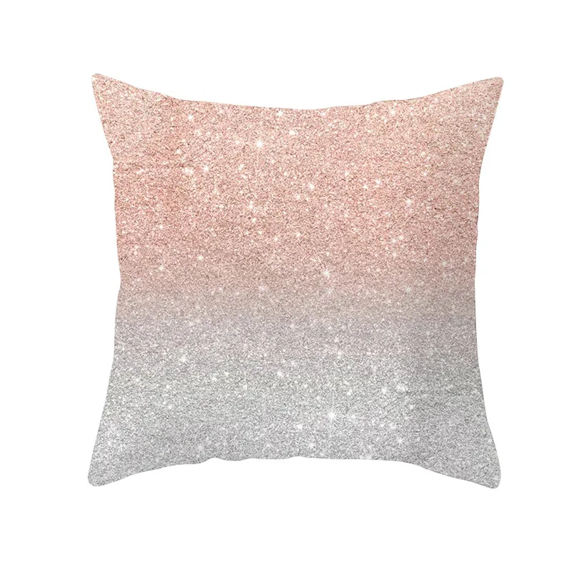 Fuwatacchi золочение геометрический чехол для подушки розовая блестящая подушка крышка для детского кресла диван декоративные подушки полиэстер диванных подушек - Цвет: PC09977