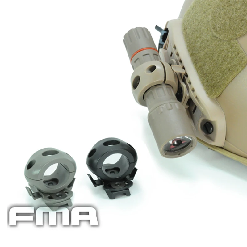 

FMA Single Clamp For 1" Flashlight FAST Helmet Rails Accessories Airsoft Tactical Hunting Gear