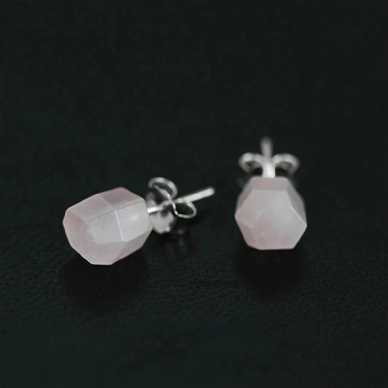 Женские серьги гвоздики из серебра 925 пробы с натуральным камнем|stud earrings|earrings