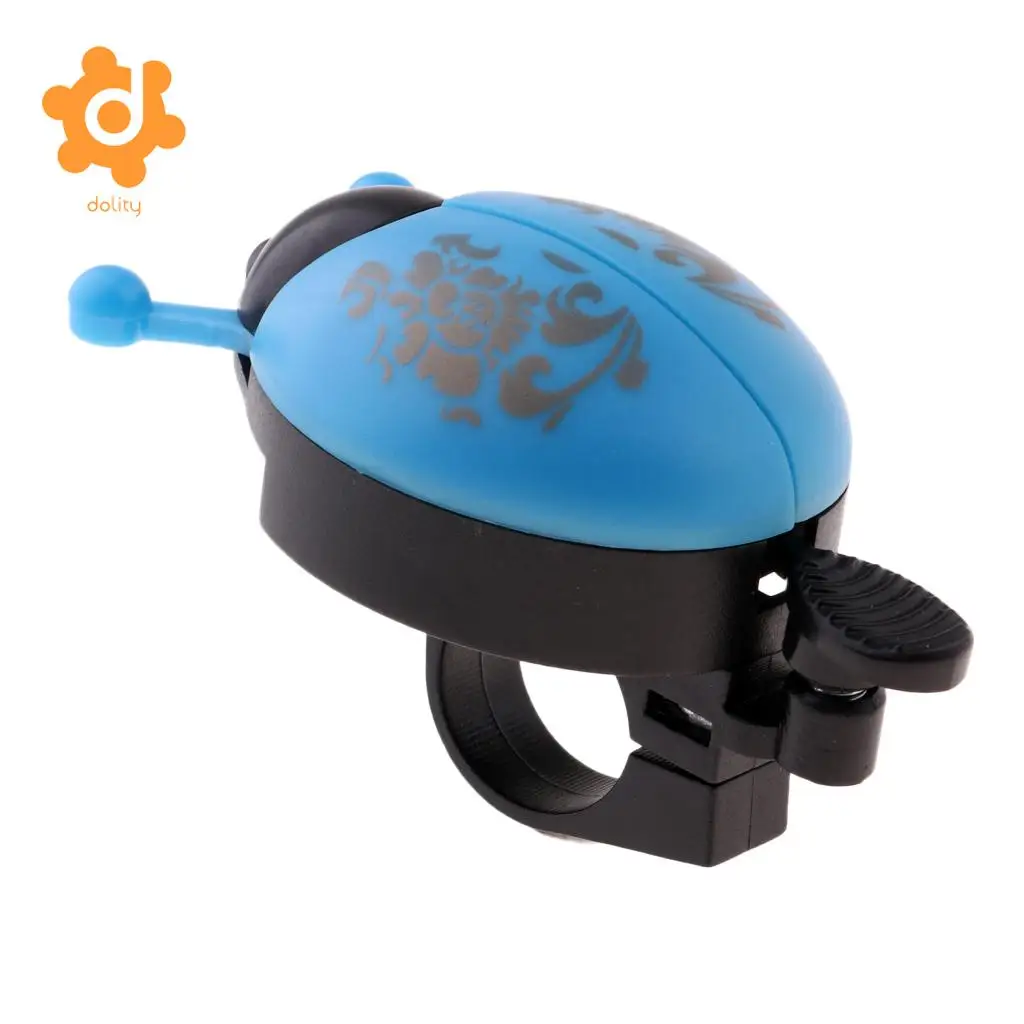 Lovely Funny Kids Children Beetle Ladybug Ring Bicycle Bell for Boys Girls Cycling Bike Ride Alarm Mountain Bike Trumpet Horn