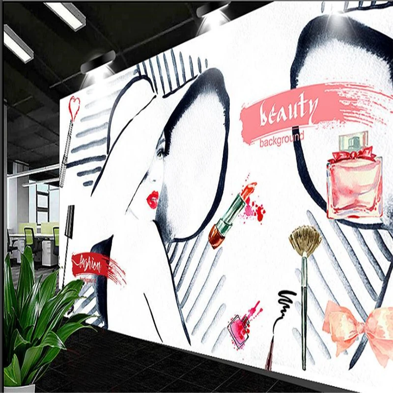 Beibehang Makeup Wall Nail Art Wall Cosmetics Culture Wall Tattoo