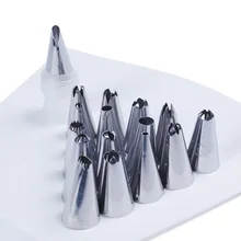 ISIX 18Pcs set Icing Piping Nozzles Pastry Bag Tips With Transverter Cake Baking Tool