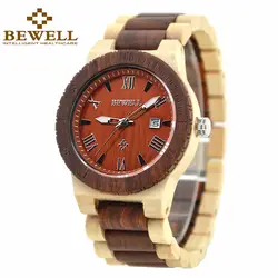 BEWELL деревянные часы Для мужчин легкий уникальные деревянные часы Для мужчин Элитный бренд наручные часы кварцевые Для мужчин часы с