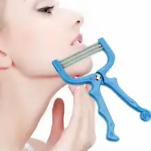 Лица эпилятор смолы Нержавеющая сталь Весна устройство удаления волос лица волосы инструмент для бритья лицо Красота Threading инструмент