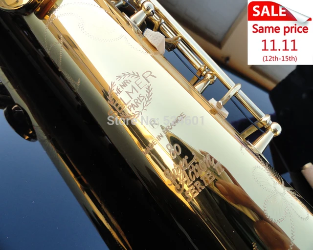 Best price at $280 Cheap SELMER Golden straight Gold saxophone 54 soprano Bb sax Gold Lacquer France Henry 54 SS-80 soprano saxophone Fast Shipping