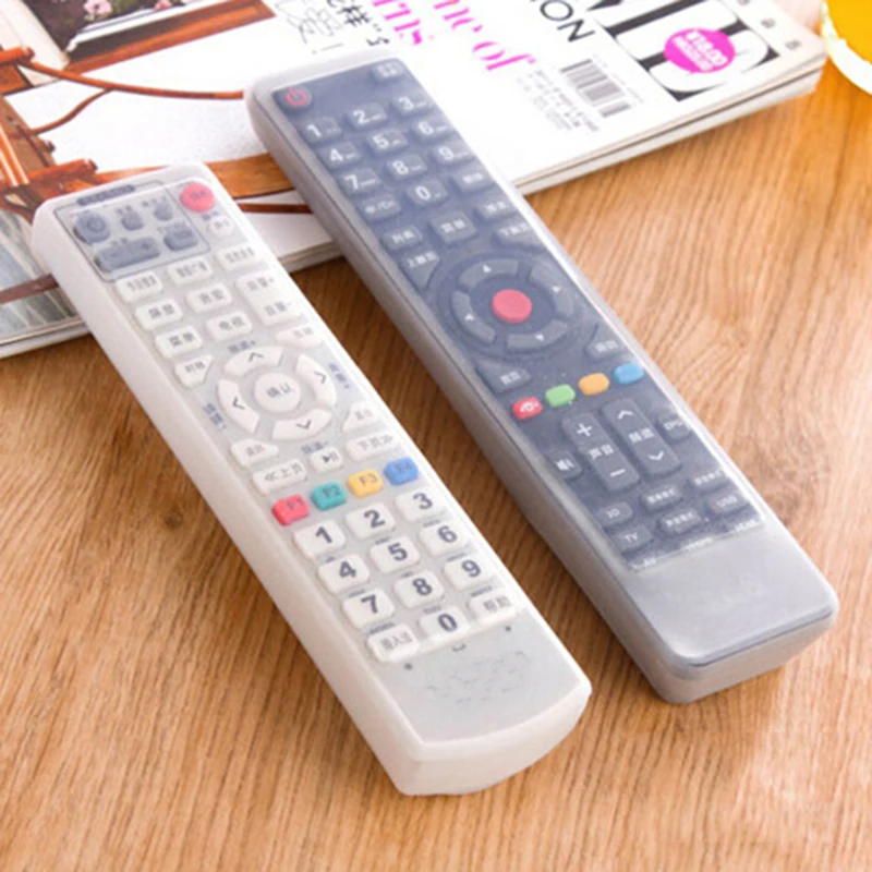 

1pc TV Remote Control Case Cover Waterproof 4 Size Silicone Video AC Air Condition Dust Protect Anti-dust Storage Bag