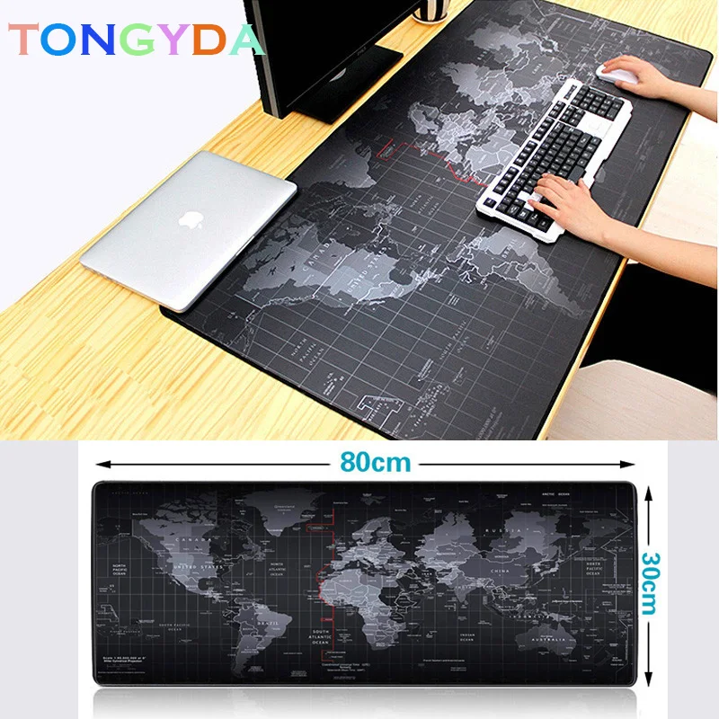 

Large Mouse Pad Gamer Gaming Mouse Pad Big Mouse Mat Computer Mousepad Carpet Surface World Map Mause Pad Keyboard Desk Mat Game