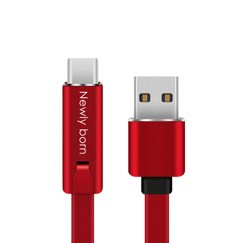 4А кабель для быстрой зарядки, Ремонтный USB кабель для синхронизации данных и зарядки, 1,5 м, рециркуляция повторного использования, шнур адаптера для TypeC - Цвет: Красный