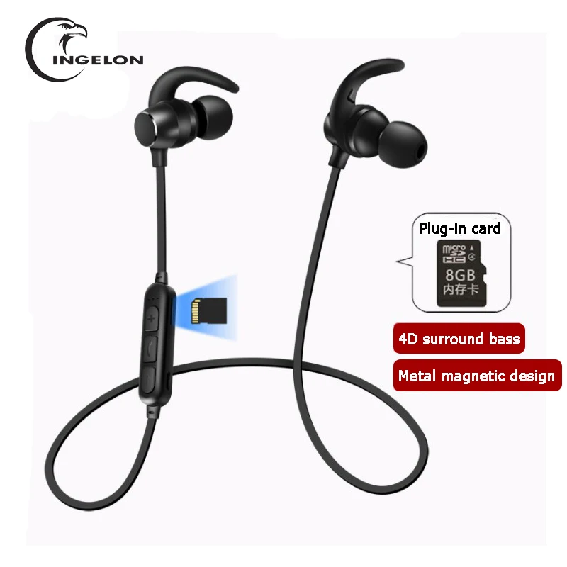 INGELON Беспроводной bluetooth auricolari наушники Спорт стерео гарнитура Handfree Blutooth С