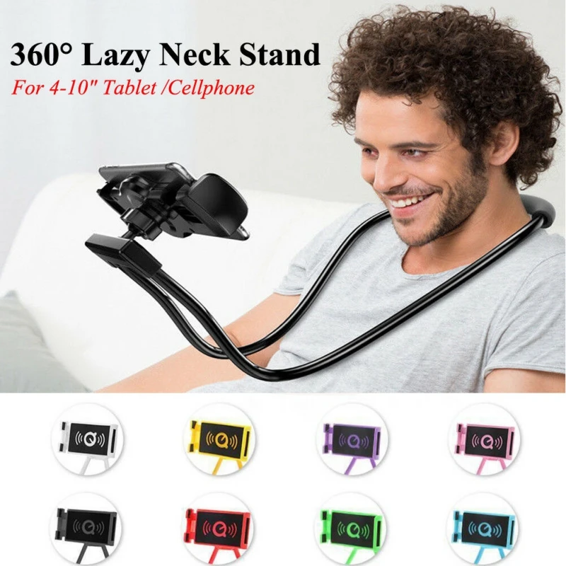 Universal Hands free Student Lazy Neck Stand 360 Degree Rotation Cell