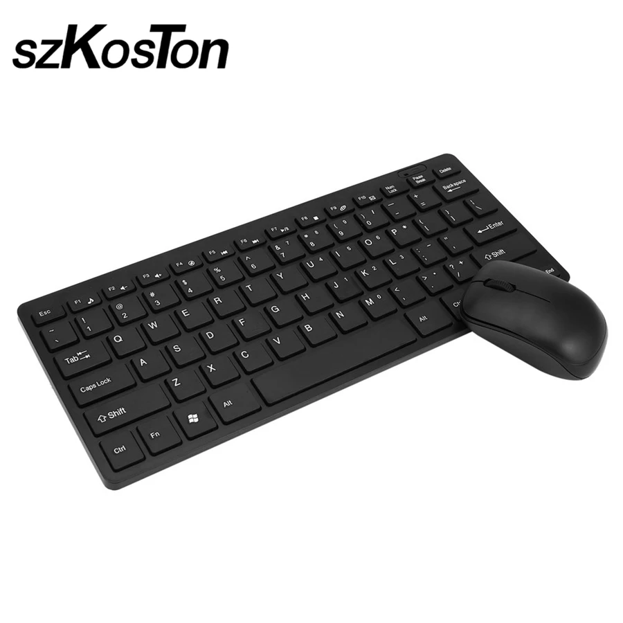 2.4G Wireless keyboard mouse combo with USB Receiver for