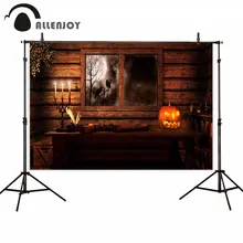 Allenjoy photographic backgrounds window pumpkin lantern dark night tree party wood backdrop photo studio photobooth photocall allenjoy scenery photo backdrop wood board blue calm sea water scape clouds photocall background for photographic studio