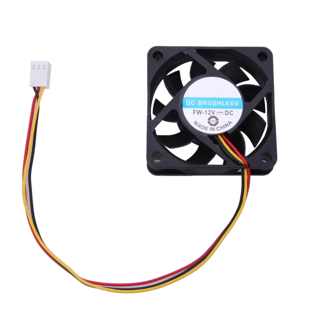 

12V DC 6cm PC Cooling Fan Portable Cooler Fan Ball Bearing 3 Pin Connector P4