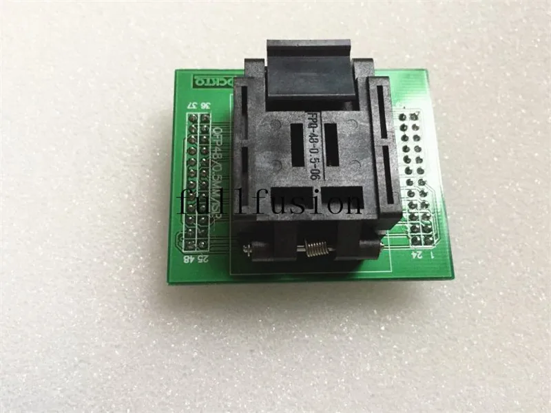 QFP48 в ДИП программист адаптер Enplas FPQ-48-0.5-06 IC Тесты разъем QFP48 0,5 мм Шаг гореть в разъем