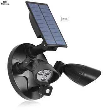 

Solar Powered Led Spotlight Outdoor Wall Lamp Garden Decor IP65 for Floodlight Light 6 Leds Human Body Induction Lamp Street Led