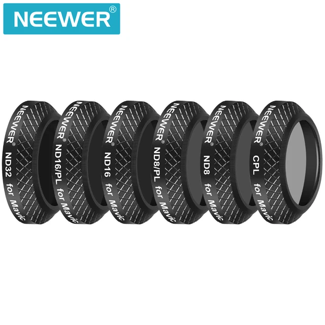 Best Offers Neewer 6 Pieces Multi Coated Filter Kit for DJI Mavic Pro Drone Quadcopter:CPL+ND8+ND16+ND32+ND8/PL+ND16/PL Lens Filters