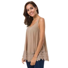 Для женщин Летняя футболка плюс Размеры одноцветное Цвет круглым вырезом свободная футболка Лоскутная Кружева рукавов Повседневное женские топы женский хлопок тройник