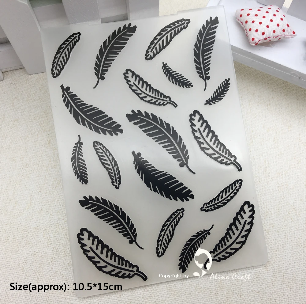 Plastic Embossing Folde 6x6 Inch Love Cad Patten Pape