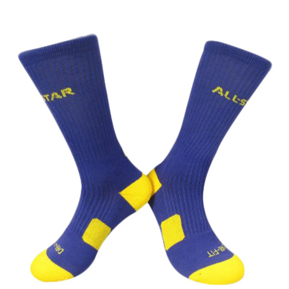 Image Top Quality Breathable  Football Cotton Socks Soccer Socks Absorb Sweat  Men Sports Durable Long Basketball  Sports Socks