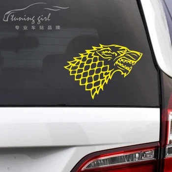 

Car Stickers Game of Thrones House Stark Creative Funny Decoration Decals For Windshield Auto Tuning Styling Vinyls D10