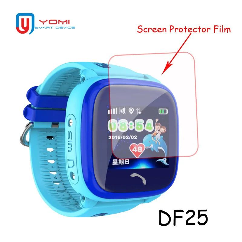 

5 Pieces HD Scratchproof Protect Film for DF25 DF27 DF31G Baby Kids Smart Watch Full Screen Protectors Explosion-proof Protector