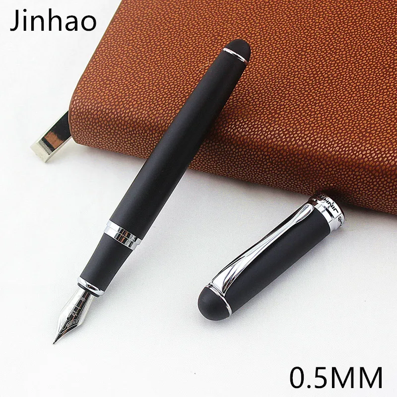 Jinhao 750 черные перьевые ручки высокого качества перьевые Роскошные чернила офисная деловая Ручка высокого класса Студенческая Подарочная перьевая ручка