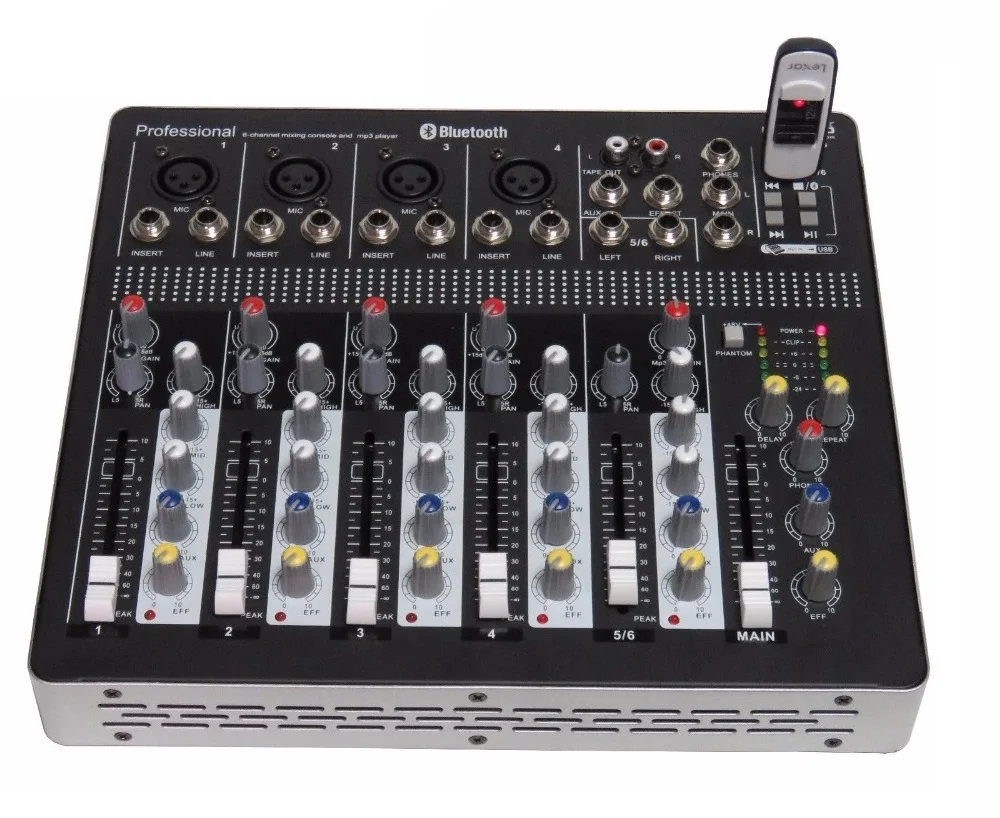ТВ приставка STARAUDIO Pro 6 каналов PA DJ сценический клубный караоке KTV миксер USB Bluetooth SMX