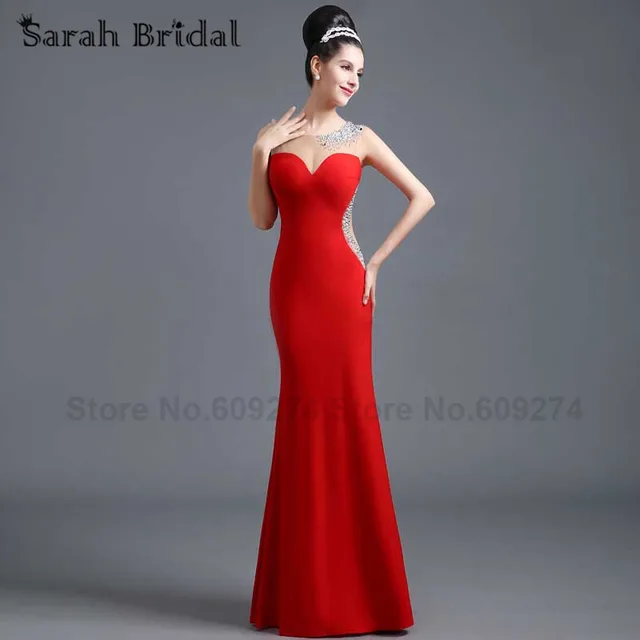 jersey material prom dress