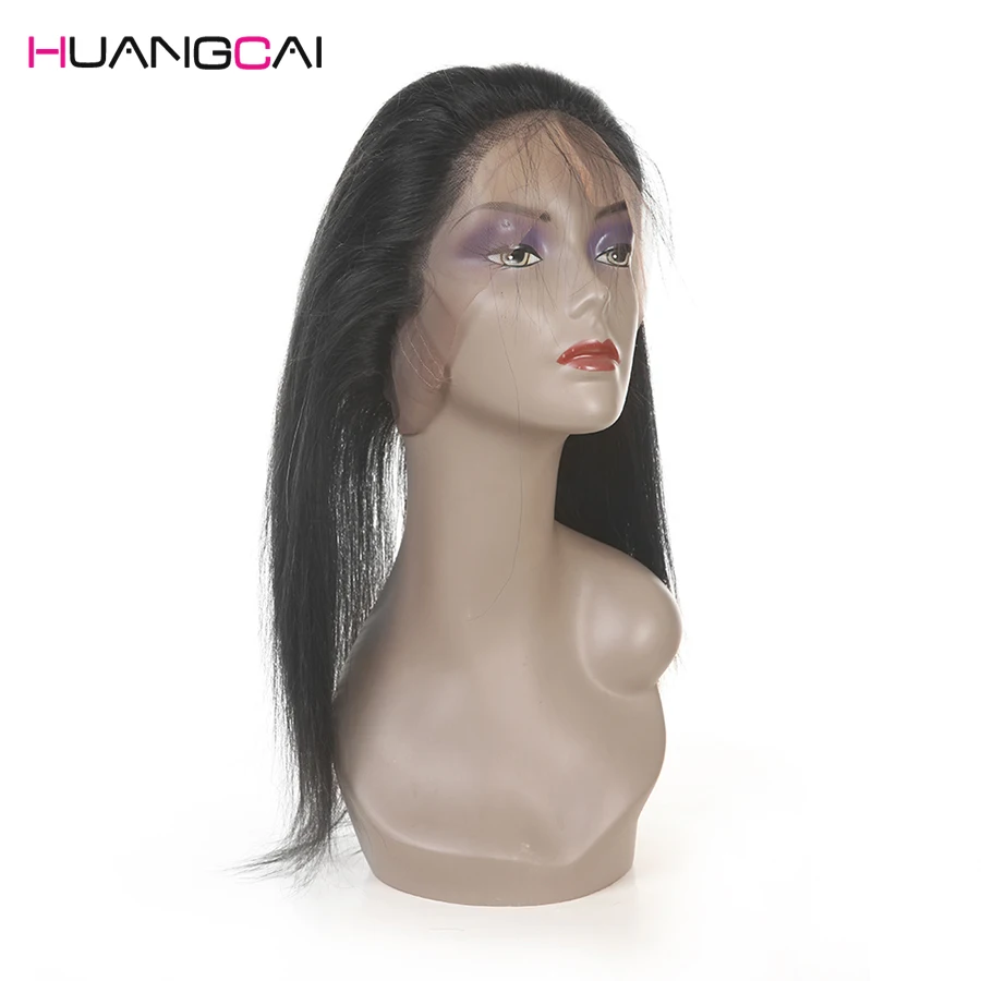 

8a Brazilian Virgin Hair Straight 360 Lace Frontal Closure With Baby Hair 1B Natural Pre Plucked 360 Lace Frontal Band Elastique