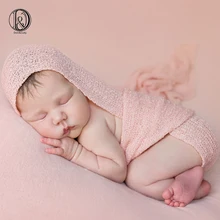 Don& Judy 10 шт./лот, эластичные вязаные обертывания для новорожденных, Детские растягивающиеся обертывания из вискозы для фотосъемки, гамак для пеленания, набивка, набивка