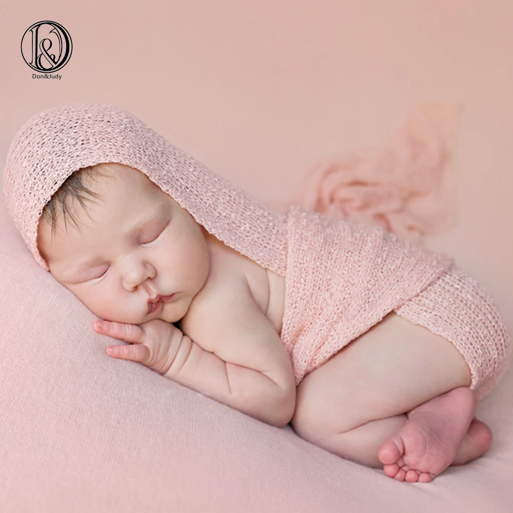 

Don&Judy 10pcs/lot Stretch Knit Wraps Newborn Photography Baby Stretch Rayon Baby Wraps Hammock Swaddlings Padding Nubble Wraps