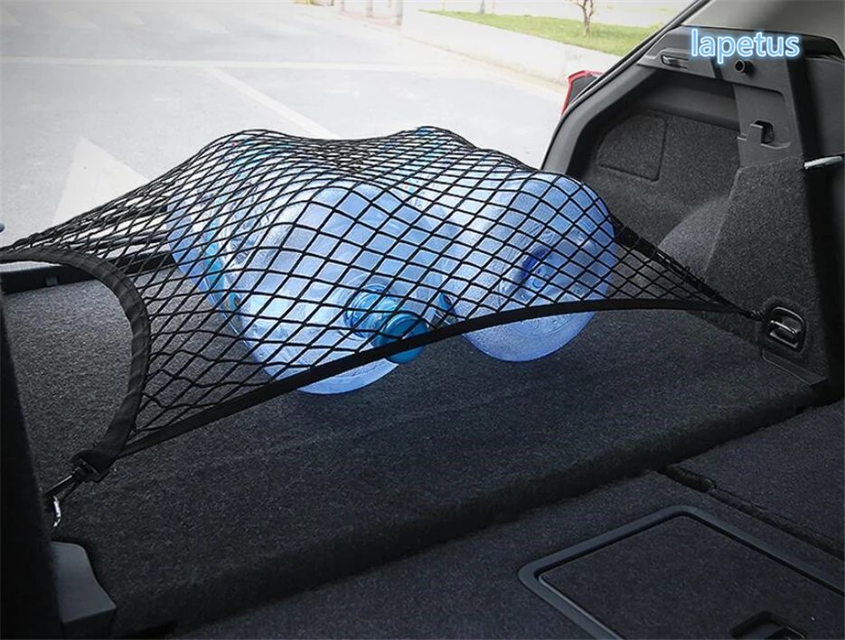 

Lapetus Accessories Fit For Volkswagen T-Roc T Roc 2018 2019 Rear Trunk Storage Cargo Luggage Elastic Mesh Net Holder With Hooks