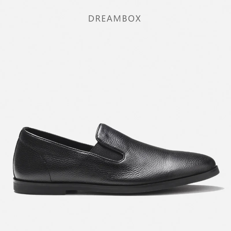 

Spring And Summer Leather Soft Bottom Set Lazy Shoes Breathable England Casual Small Shoes Men's Driving Shoes