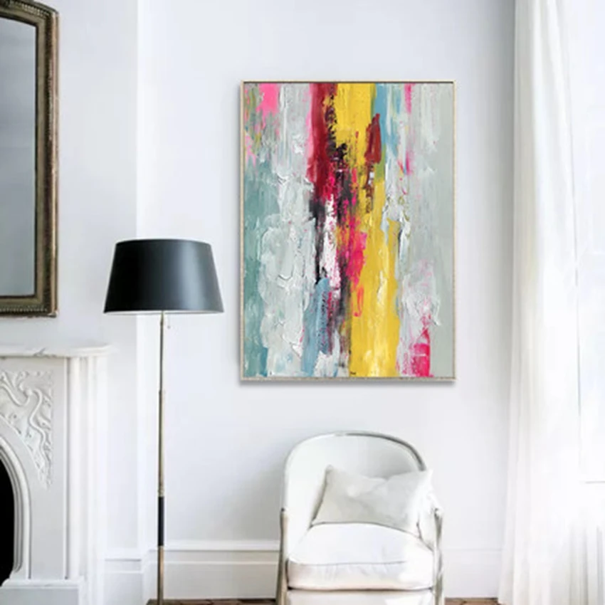 

Black Color Abstract Wall Painting Canvas Artwork Oil Painting Modern Wall Art Decor For Home Living Room Wall Decoration