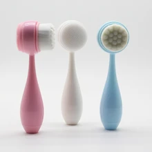 Двухсторонняя многофункциональная Очищающая щетка для лица портативный очиститель для лица Кисточки для ухода за кожей Уход за порами инструмент