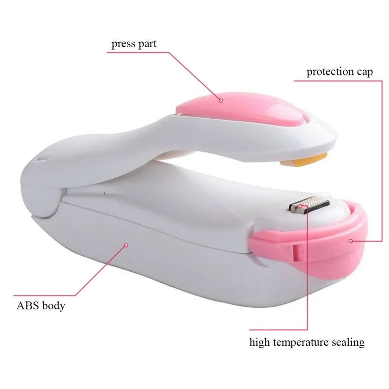 1 pcs Mini Plastic Food Sealer Household Heat Sealing Portable Machine Ceramic Impulse Sealer Seal Packing Capper Bag DN147 (18)