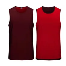 Детская быстросохнущая Двусторонняя баскетбольная футболка без рукавов для спорта на открытом воздухе свободные футболки для бега и спортзала