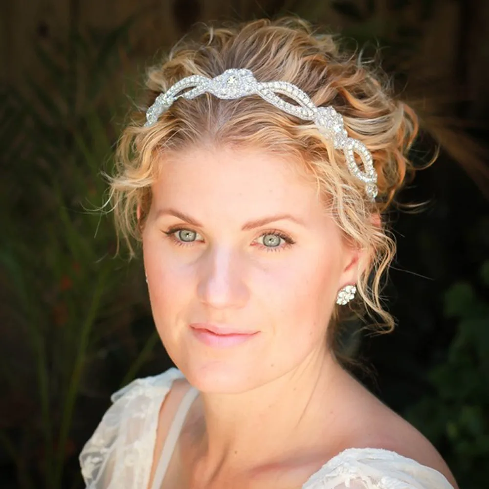 

New 1 Pc Women Lace Pearl Rhinestone Headbands Lady Hair Accessories Wedding Bride Headdress Luxury Tiara Hairband Decoration