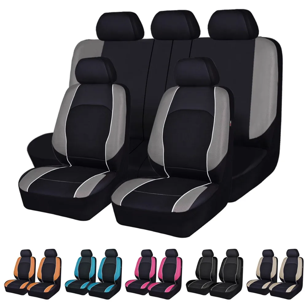 Car pass Universal Pu Leather Car Seat Cover Side Airbag Compatible