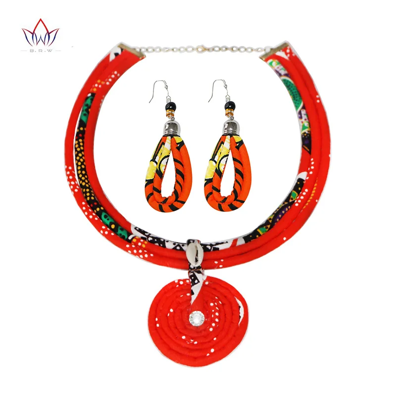 2023 Boho Jewelry Sets For Women Wedding Handmade Red Statement Fashion Necklace & Pendants With Long Earrings For Women WYB87