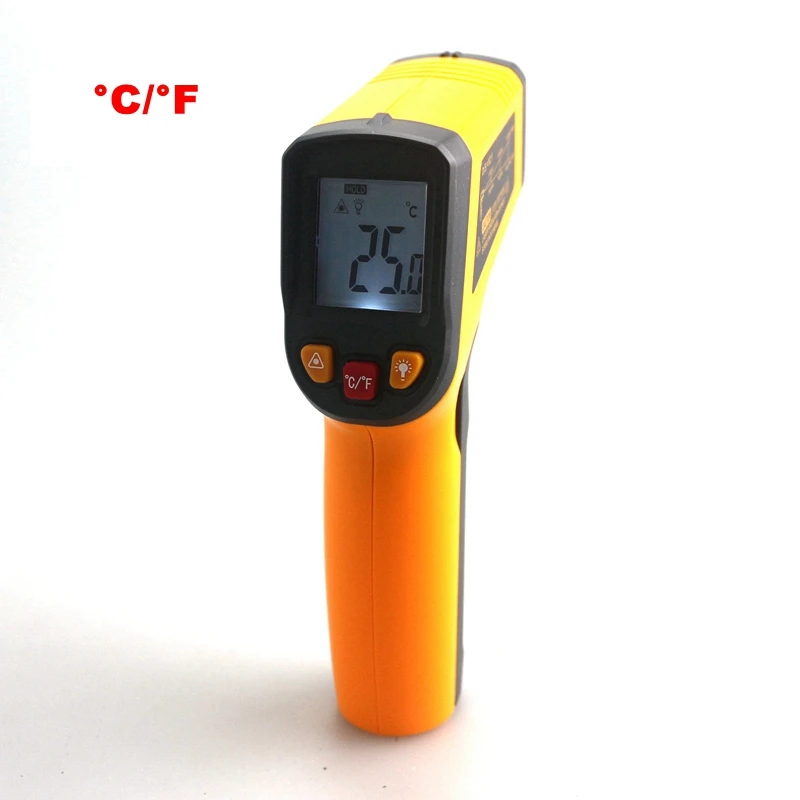 Image Infrared Thermometer Laser Pyrometer  50~600C  58~1112F Non contact LCD IR Thermometer Gun Point Temperature Meter Backlight