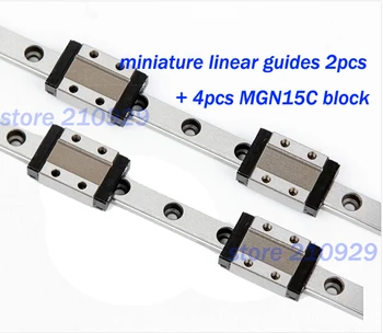 

miniature linear guideway 2pcs L1000mm + 4pcs MGN15C block
