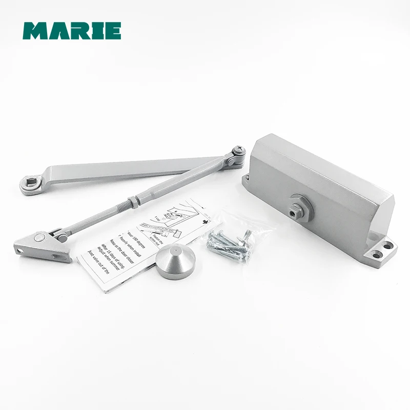 Automatic Aluminum Hydraulic Arm Door Closer Stopper Control Up to 60-85KG