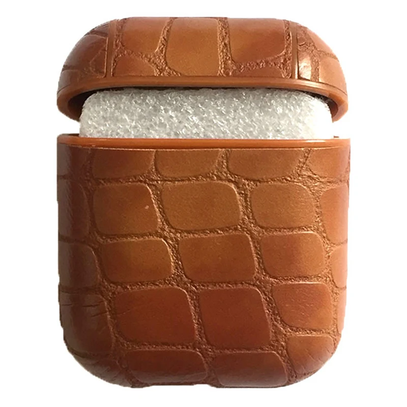 For Airpods Cover Stone Texture PC + PU Leather Cases For Air pod Protector Shell For Apple Earpods Covers For AirPod Skin (15)